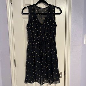 Navy polka dot sundress